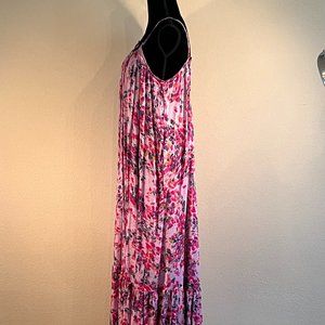 By Anthropologie Flounced Maxi Cover-Up Dress Size Medium NWOT